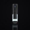 StimPod Capsule Pro — vue debout premium StimPod Capsule Pro debout, fond noir premium